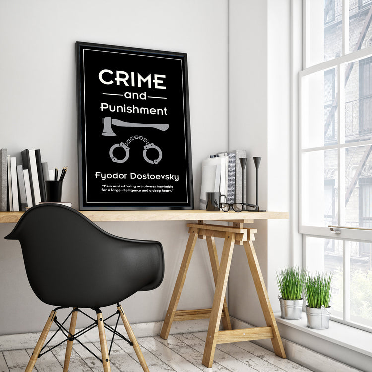 Crime & Punishment by Fyodor Dostoevsky Book Poster