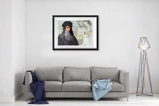 Leonardo Da Vinci Scientist Portrait Poster