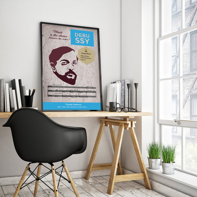 Claude Debussy: Classical Composer Poster Wall Art