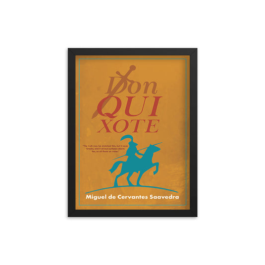 Don Quixote by Miguel de Cervantes Saavedra Book Poster