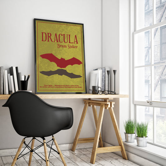 Dracula By Bram Stoker Book Poster