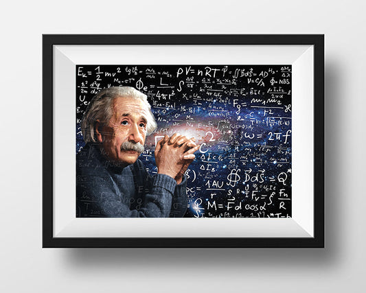 Albert Einstein Scientist Portrait Poster
