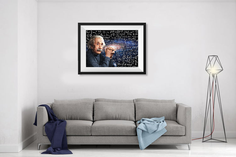 Albert Einstein Scientist Portrait Poster