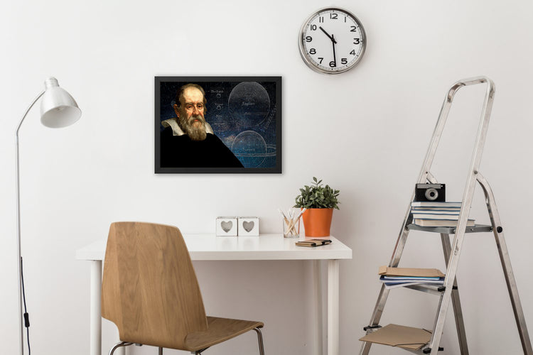 Galileo Galilei Scientist Portrait Poster