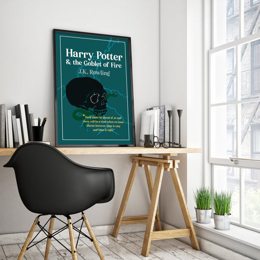 Harry Potter & the Goblet of Fire by J.K. Rowling Book Poster