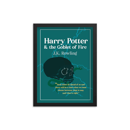 Harry Potter & the Goblet of Fire by J.K. Rowling Book Poster