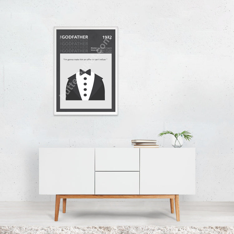 The Godfather (1972) Minimalistic Film Poster