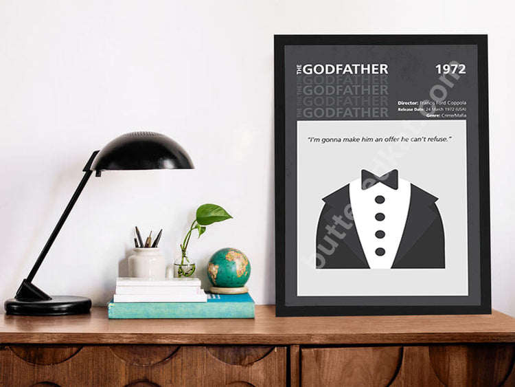 The Godfather (1972) Minimalistic Film Poster