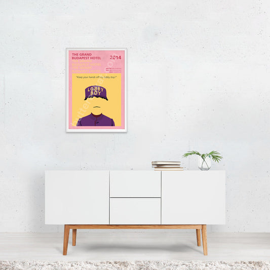 The Grand Budapest Hotel (2014) Minimalistic Film Poster