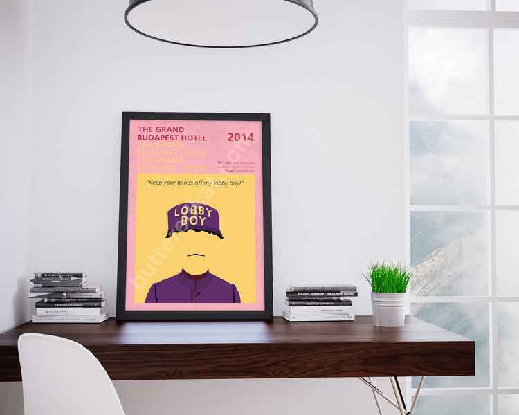 The Grand Budapest Hotel (2014) Minimalistic Film Poster