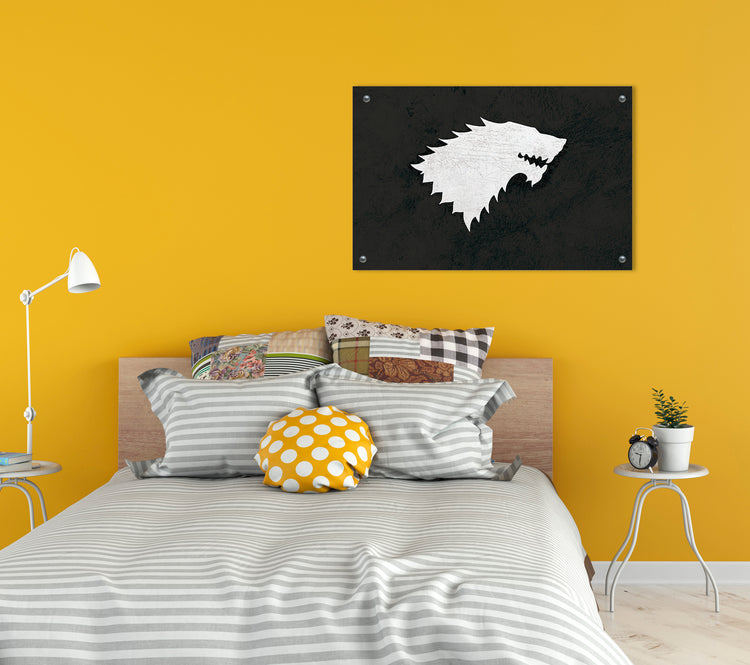 House Stark (Game of Thrones) Flag Wall Art