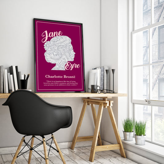 Jane Eyre by Charlotte Brontë Book Poster