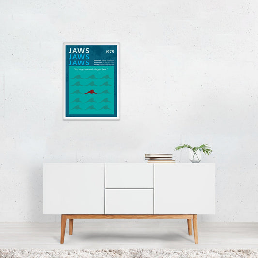 Jaws (1975) Minimalist Film Poster