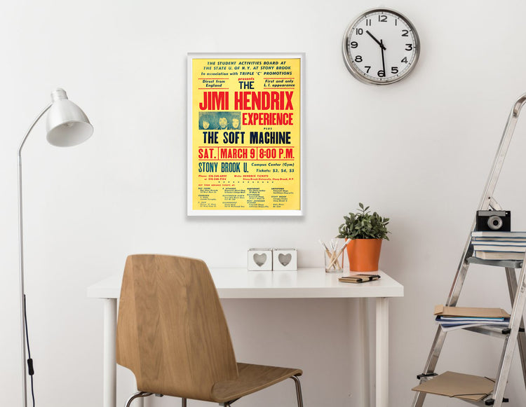 The Jimi Hendrix Experience Vintage Concert Poster