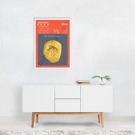 Jurassic Park (1993) Minimalistic Film Poster