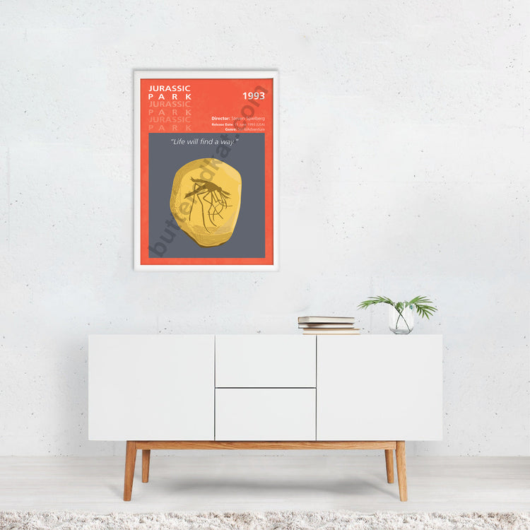 Jurassic Park (1993) Minimalistic Film Poster