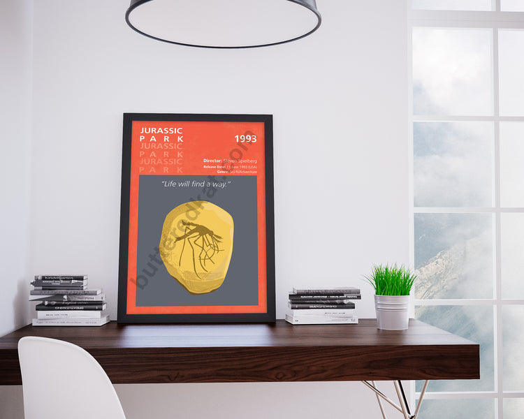 Jurassic Park (1993) Minimalistic Film Poster