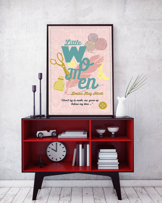 Little Women by Louisa May Alcott Book Poster