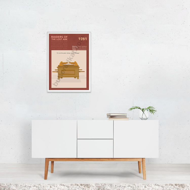 Raiders of the Lost Ark (1981) Minimalistic Film Poster