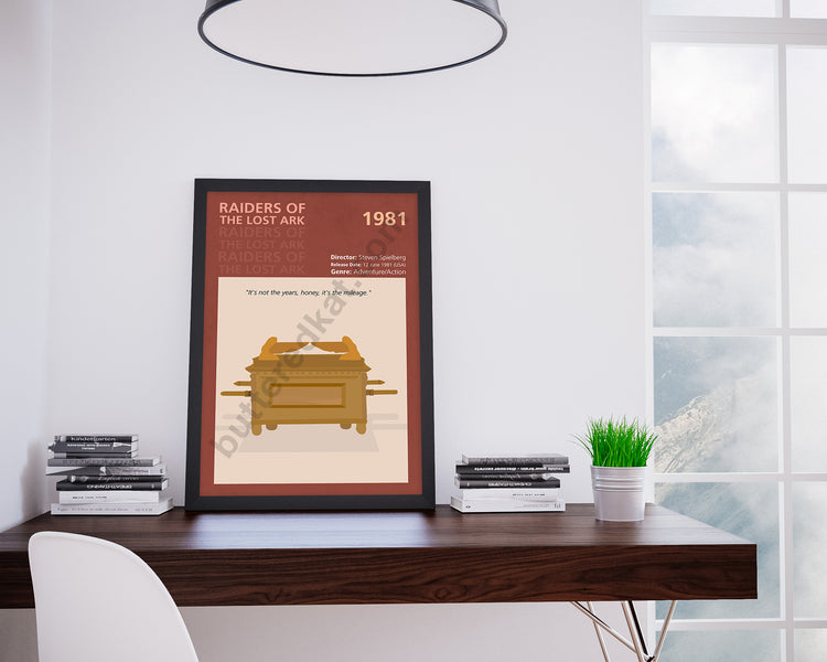 Raiders of the Lost Ark (1981) Minimalistic Film Poster