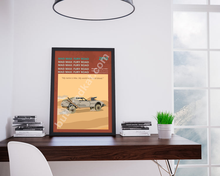 Mad Max: Fury Road (2015) Minimalistic Film Poster