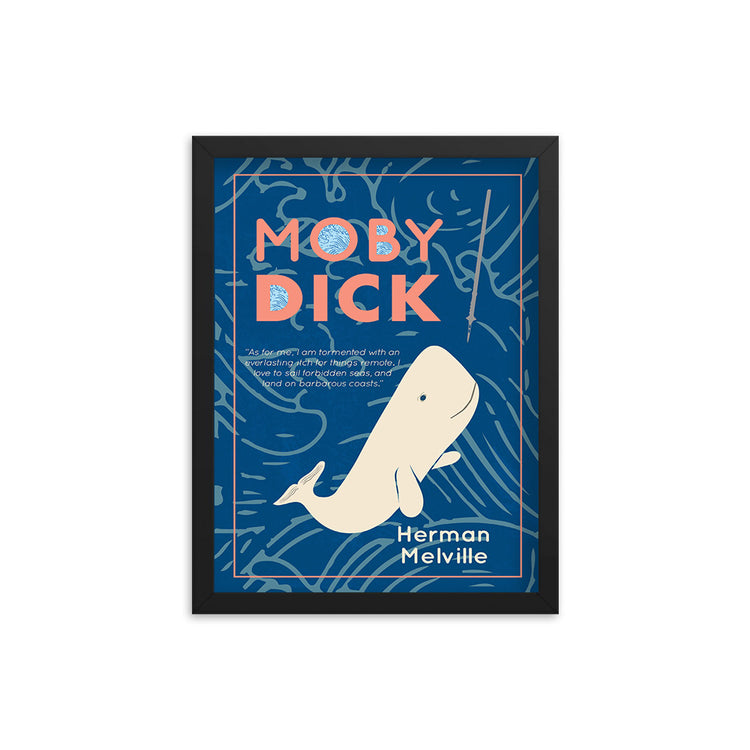Moby Dick by Herman Melville Book Poster