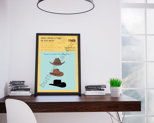 Once Upon a Time in the West (1968) Minimalistic Film Poster