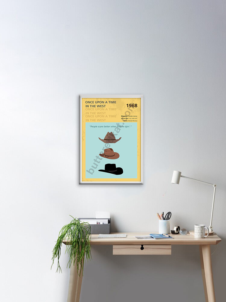 Once Upon a Time in the West (1968) Minimalistic Film Poster