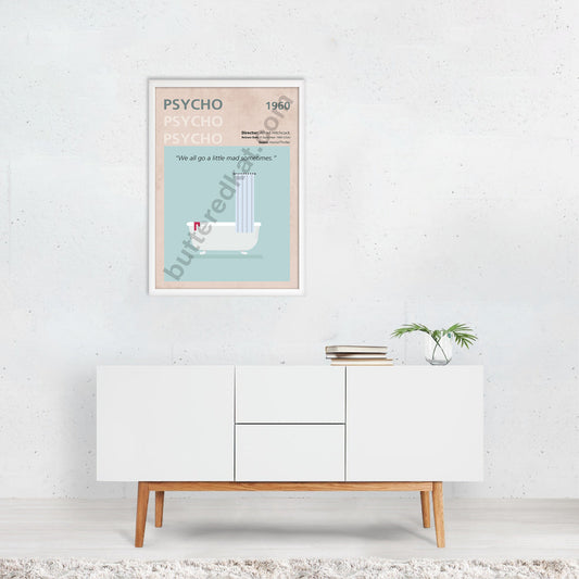 Psycho (1960) Minimalistic Film Poster