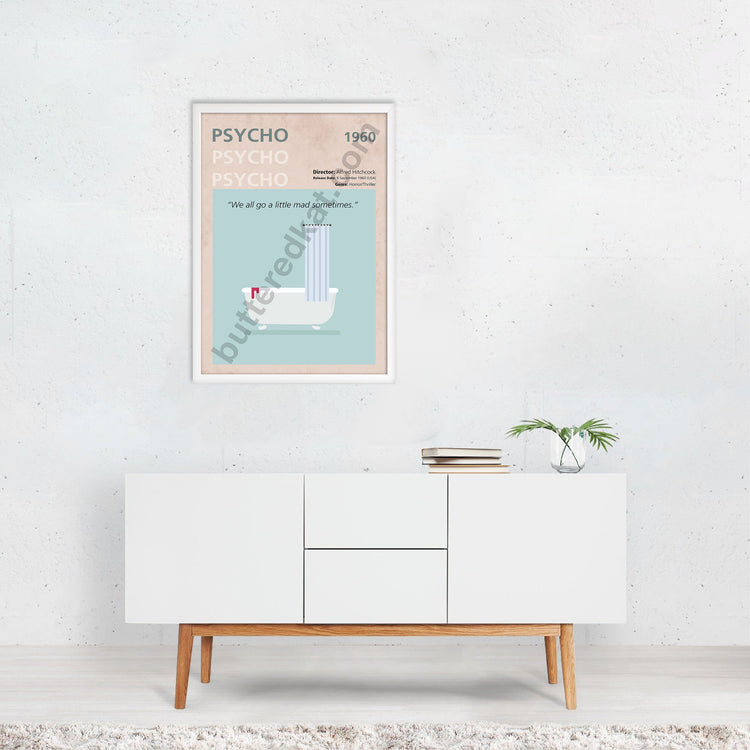Psycho (1960) Minimalistic Film Poster