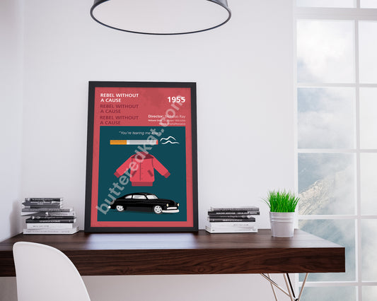 Rebel Without a Cause (1955) Minimalistic Film Poster