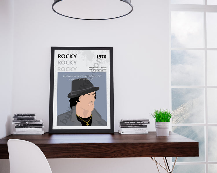 Rocky (1976) Minimalistic Film Poster