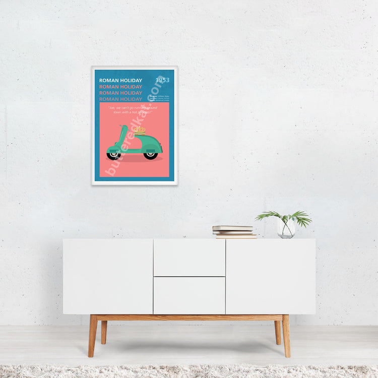 Roman Holiday (1953) Minimalistic Film Poster