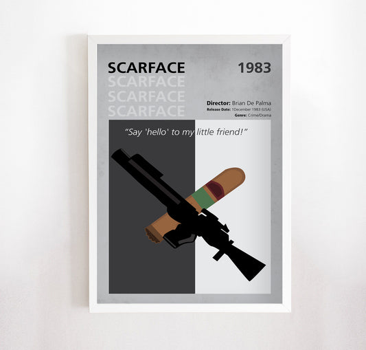 Scarface (1983) Minimalistic Film Poster