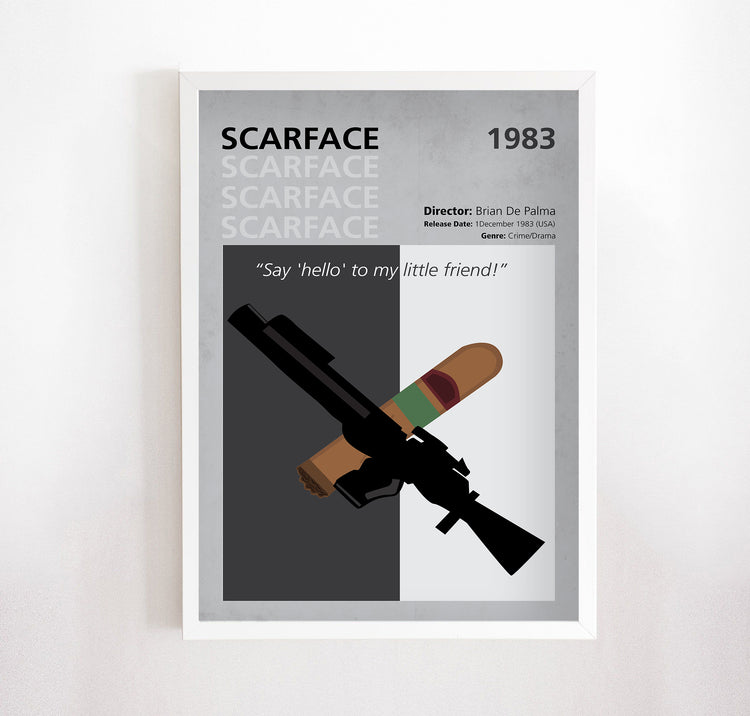 Scarface (1983) Minimalistic Film Poster