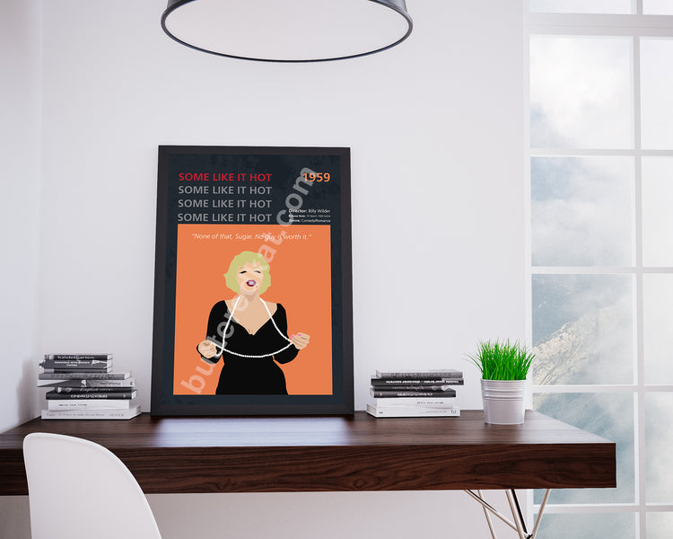 Some Like It Hot (1959) Minimalistic Film Poster