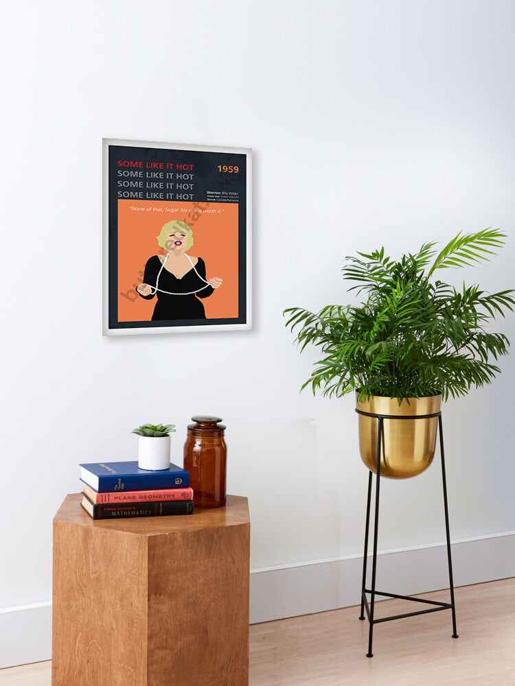 Some Like It Hot (1959) Minimalistic Film Poster