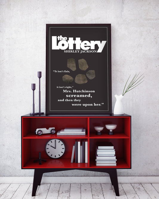 The Lottery by Shirley Jackson Book Poster