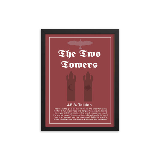 The Two Towers by J.R.R. Tolkien Book Poster
