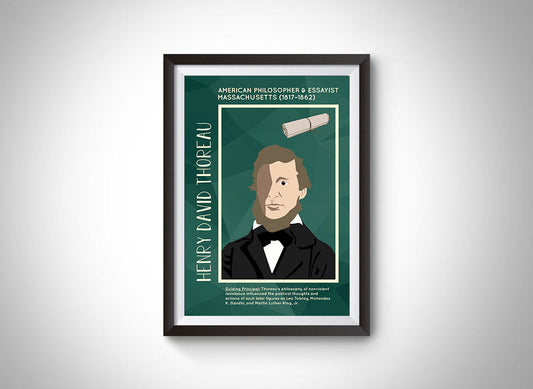 Henry David Thoreau Poster Wall Decor