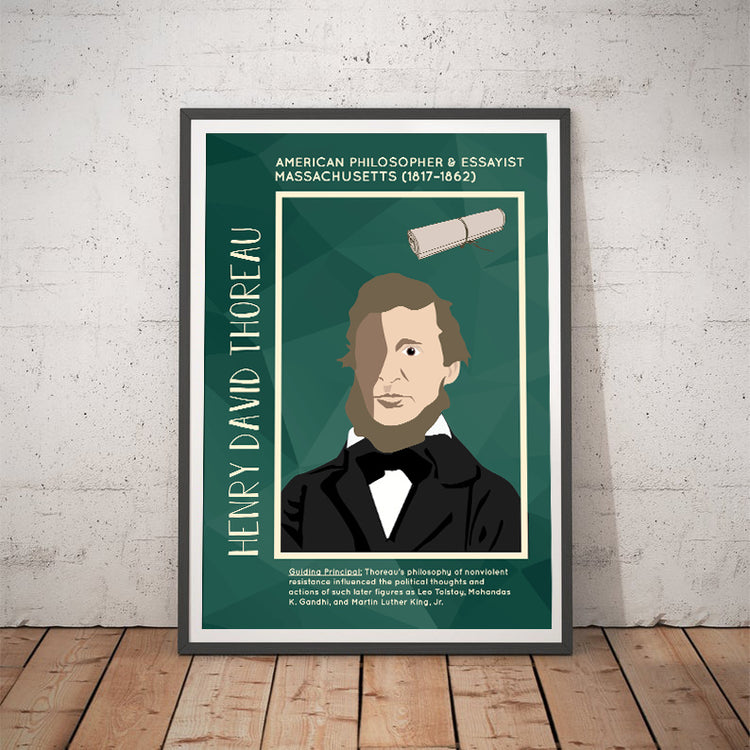 Henry David Thoreau Poster Wall Decor
