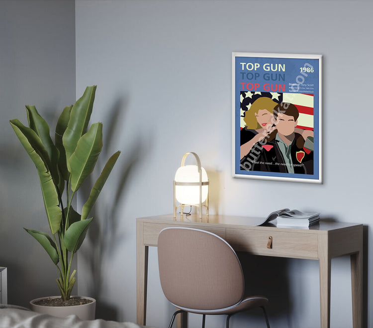 Top Gun (1986) Minimalistic Film Poster