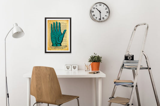 Gothic Palmistry Inspired Art Poster