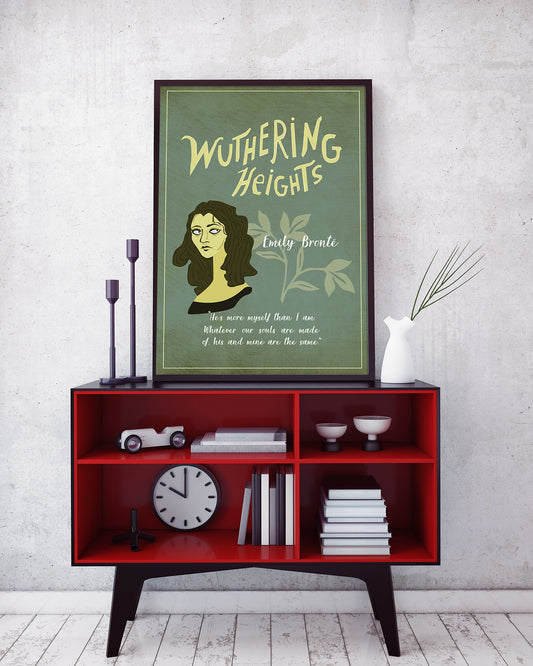 Wuthering Heights by Emily Brontë Book Poster