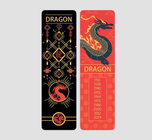 Dragon Chinese Zodiac Bookmark