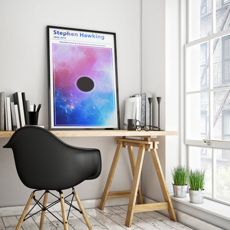 Stephen Hawking Scientist Poster Wall Decor
