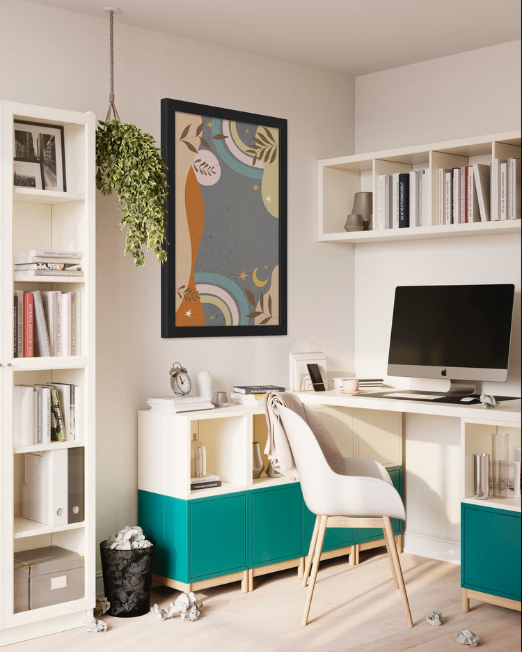 Mid-Century Nature Leaf Wall Art