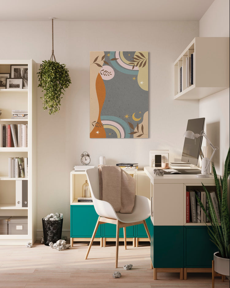 Mid-Century Nature Leaf Wall Art