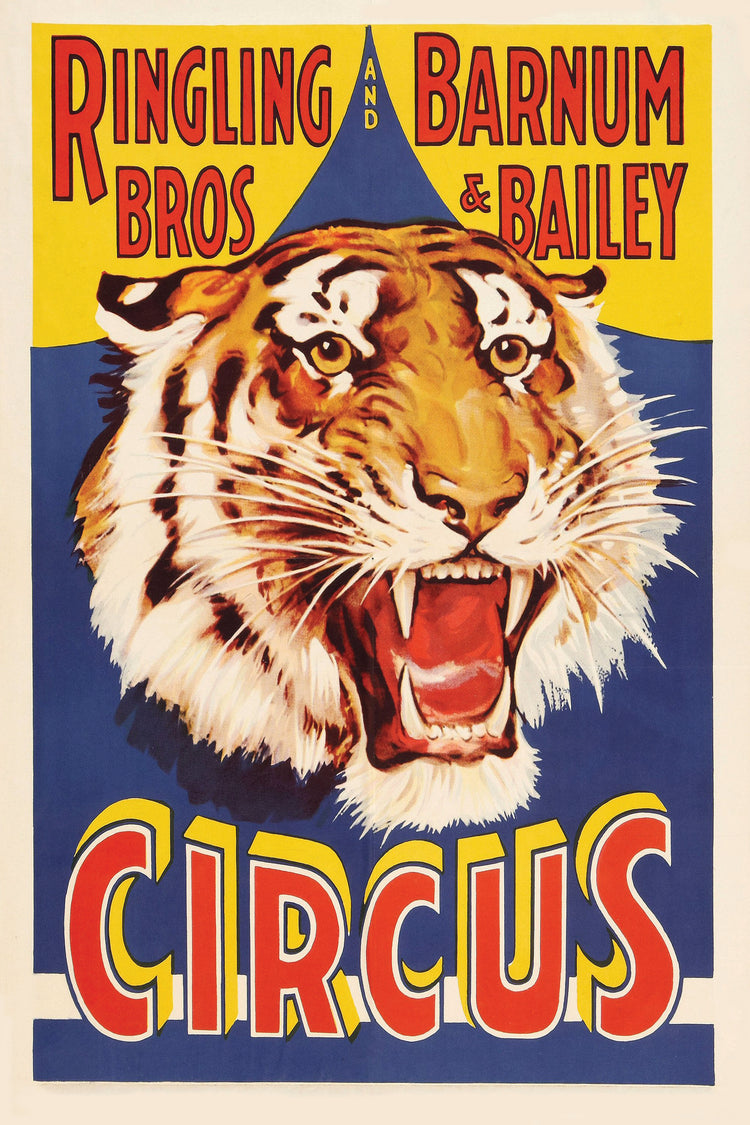 Ringling Bros. and Barnum & Bailey Circus Vintage Ad Poster