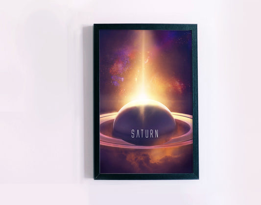 Planet Saturn Poster